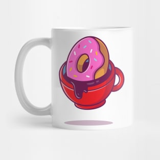 Hot Coffee And Donut Mug